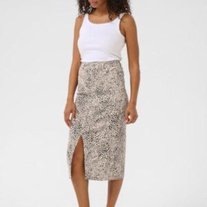Kaffe – Kalisa abstract leopard print skirt